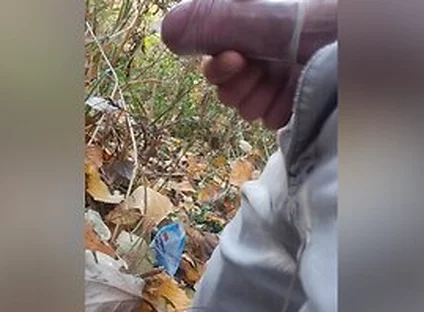 I Found Strange Used Condoms In Forest And Jerk With Them3