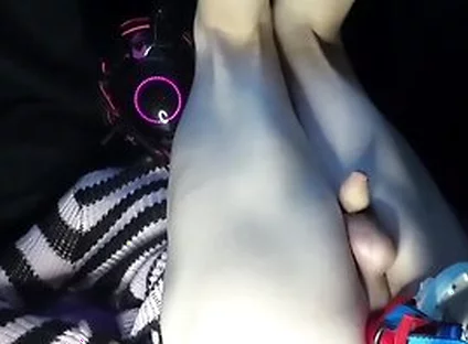 Cyber Femboy Pumped With Cum From Baddragon Dildo