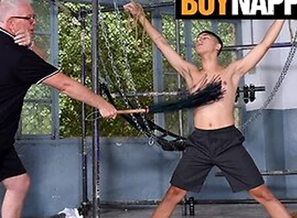 Twink Jonny Montero Gets His Cock Played By Master Kane