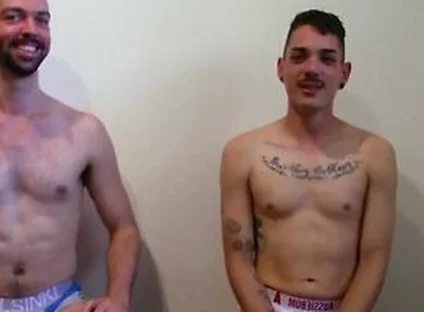 Blue Eye Aussie Beckett Slurps Muscular Booty Bodhi Before Wild Sex