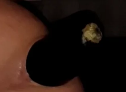 2 Huge Anal Eggplants Insertion ..big Anal Stretching!!