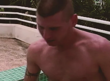 Gay Island Scene-4_gay Anal Threesome in the Pool with a Latino Friend