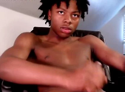Black Teen 18+ Strokes His Bbc