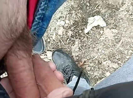 Old Man Fucks My Foreskin - Enjoying Uncut Cock - Cum On Uncut Dick