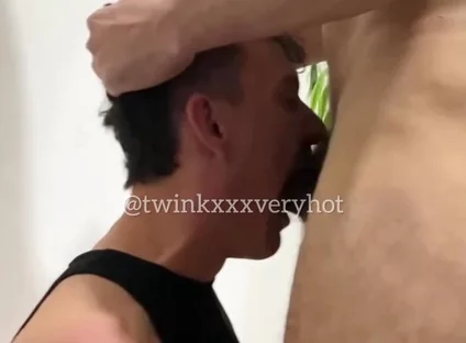 Swallowing My Rich Master's Cock