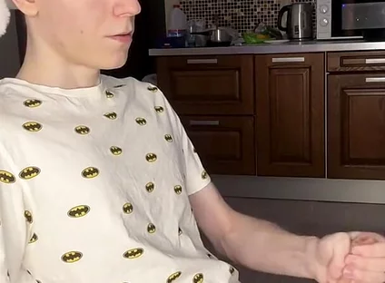 Naughty Solo Session Floods Twink Abs with Cum