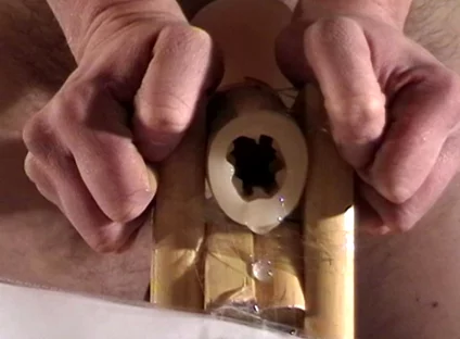 Long Fleshlight Pussy Stand Fuck Masturbation