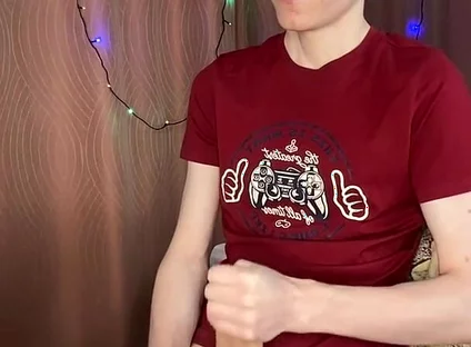 23cm Cock Explodes After Teasing Sensitive Head