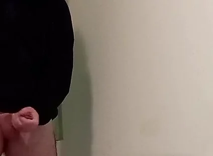 Boy in Hoodie Jerk off and Finish with a Cumshot