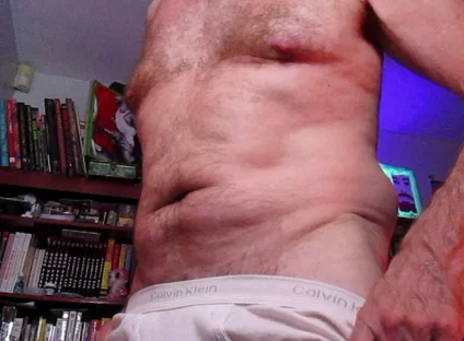 Showing for You in White Briefs by Hairyartist
