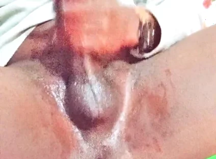 Naughty Guy Stroking His Big Black Dick Multiple Cumshots