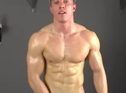 Handsome Muscle Boy Larry Mccormick Flexing And Wanking