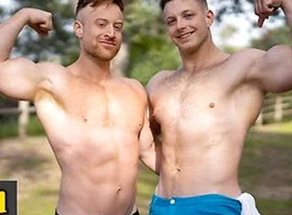 Kyle Denton & Tim James Check Each Other Out Before Getting Down And Dirty On The Bed