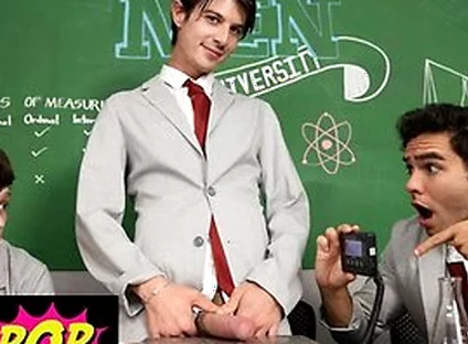 Jake Preston, Joey Mills And Damian Night In College Class Turns Into A Dick-measuring Contest And Then A Hot Group Sex