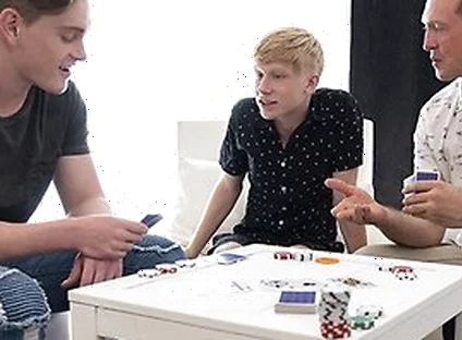 Tiny Boy Caleb Anthony Gives Up His Tight Hole To Big Stepbrother And Horny Stepdad