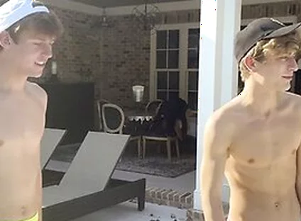 Bored Stepbrothers Jesse Bolton & Jack Bailey Get Wild While Cleaning The Pool