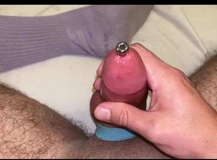 Teen CBT Edging Dick Sounding Cum