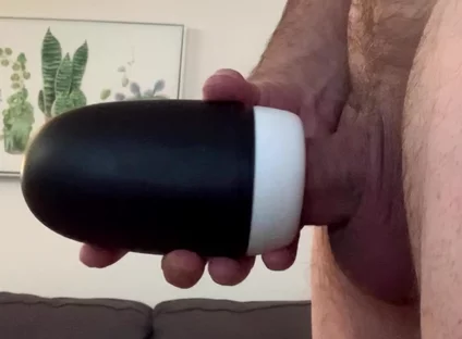 Cum as Lube Pocket Striker and New Toy Combo