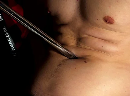 Belly Fetish Close-ups with Gutpunches and Navel Pressure Play