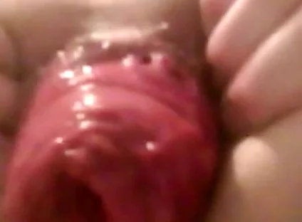 A Young Hot Guy Sitting on a Chair Shows His Anal Prolapse