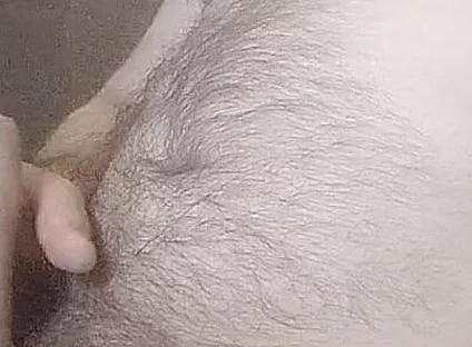 Hairy Gay Uncut Cock Masturbation and Cumshot