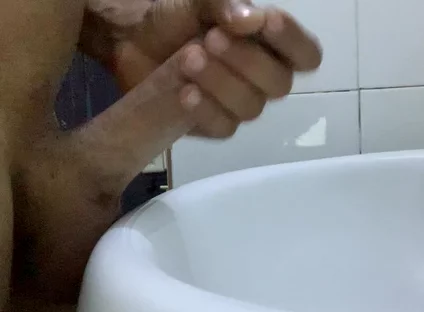 Jerking at Work in Toilet of My Boss