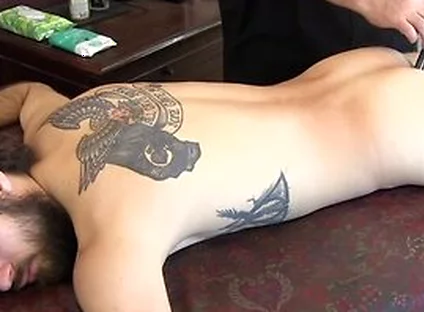 Horny Masseur Cant Resist Devouring Leeroys Cock And Asshole