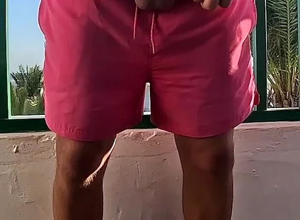 Peeing on the Balcony on Holiday