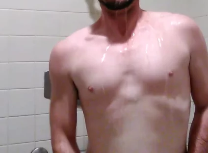 Jacking off in the Showers