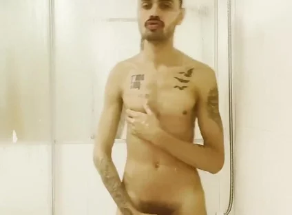 Jacking off Until I Cum in the Shower