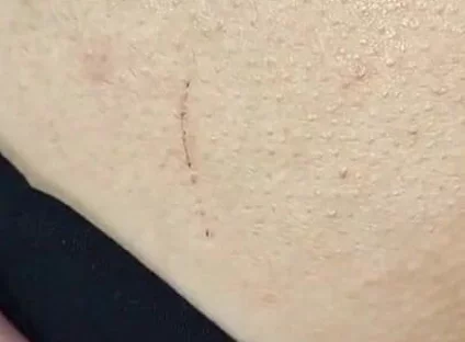 A Transvestite's Big Dick Let Him Fuck His Hole in Tights and a Skirt Covered in Cum
