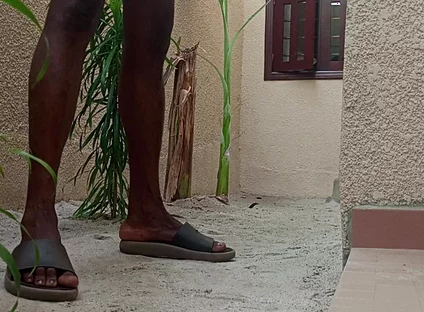 Wanking Myself up in the Back Yard