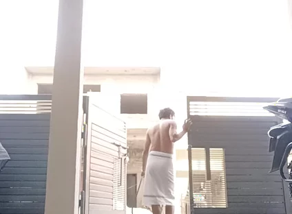 Washing My Yard in a Towel