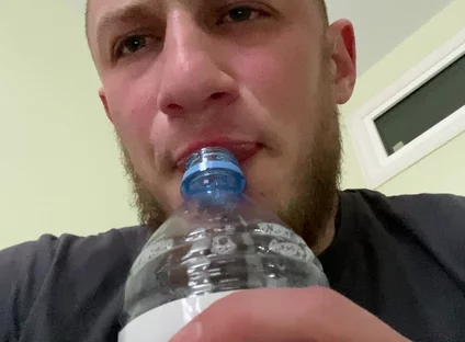 Alpha Fills a Bottle with His Saliva(snot)