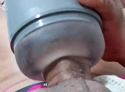 Masturbating