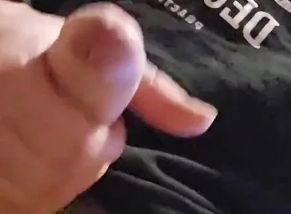Waiting for My Morning Coffee Turned Into Horny Masturbation with a Cumshot on the Floor