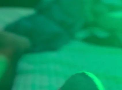 Watching Porn and Pulling the Tip or My Dick with Colored Lights