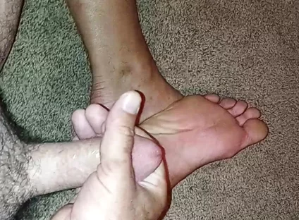 Jerked off on to My Feet