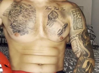 My Cock Cums, with Boxing Gloves
