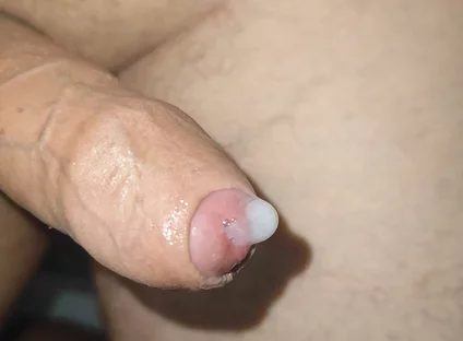Big Curvy Cock Cums to the Extreme Without Touch!
