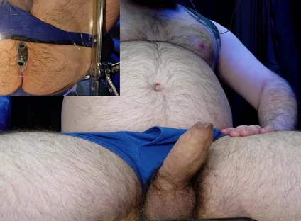 Edging My Big White Meat While My Audience Buzzes My Tight Ass