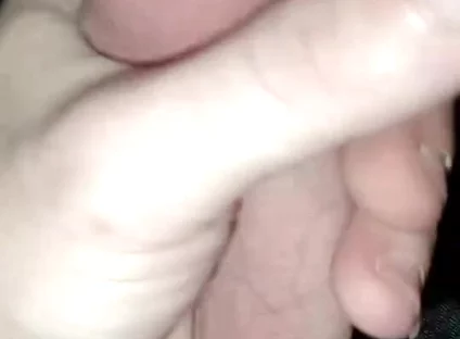 Stroking My Thick 7 Inch Cock