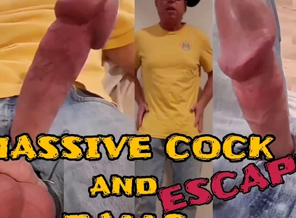 Massive Cock and Balls Escape Siixxbig Jeans