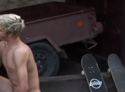 Carter and Martyn fuck outdoor