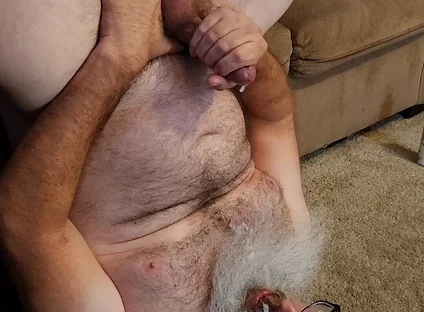 Jerk off and Cum on My Face and Beard