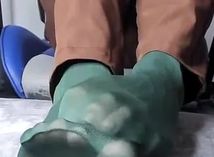 I Give My Co-worker Some Green Nylon Stockings