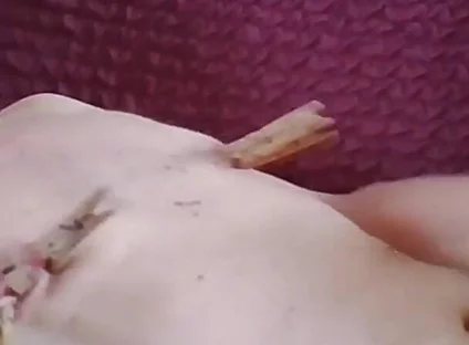 Nipple Suckers Bob and Jerk off with Clamps