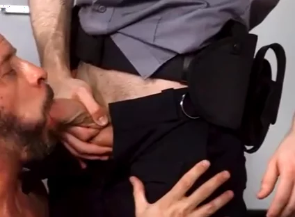 Criminal Hunk Barebacked By A Police Officer