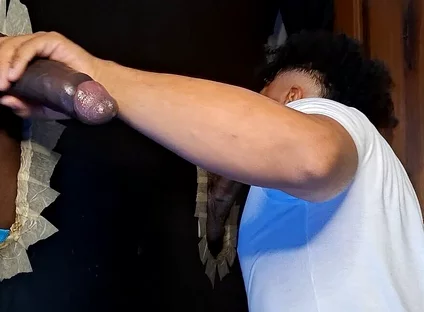 Sucking Several Brunette Cocks