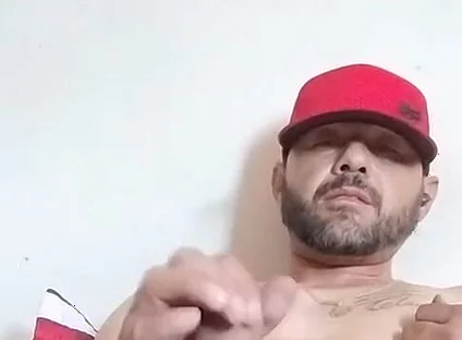 Masturbating